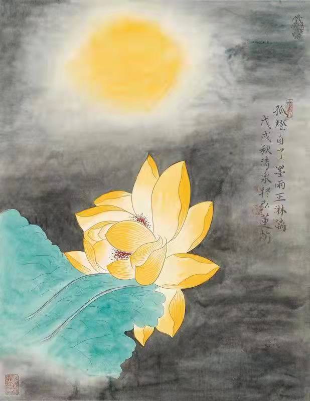 實(shí)力派畫(huà)家林清泉荷花作品欣賞