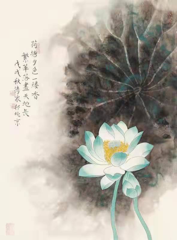 實(shí)力派畫(huà)家林清泉荷花作品欣賞